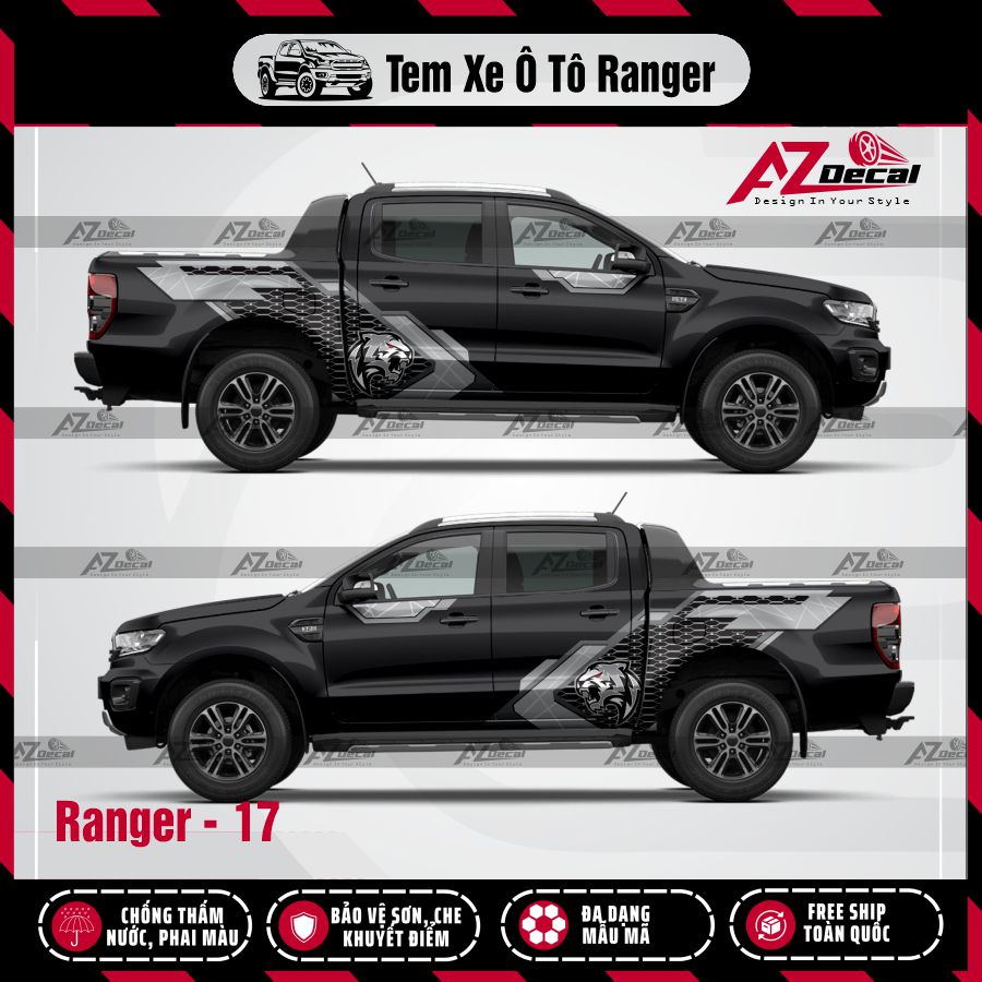 Tem Xe Bán Tải Mẫu Ford Ranger 17