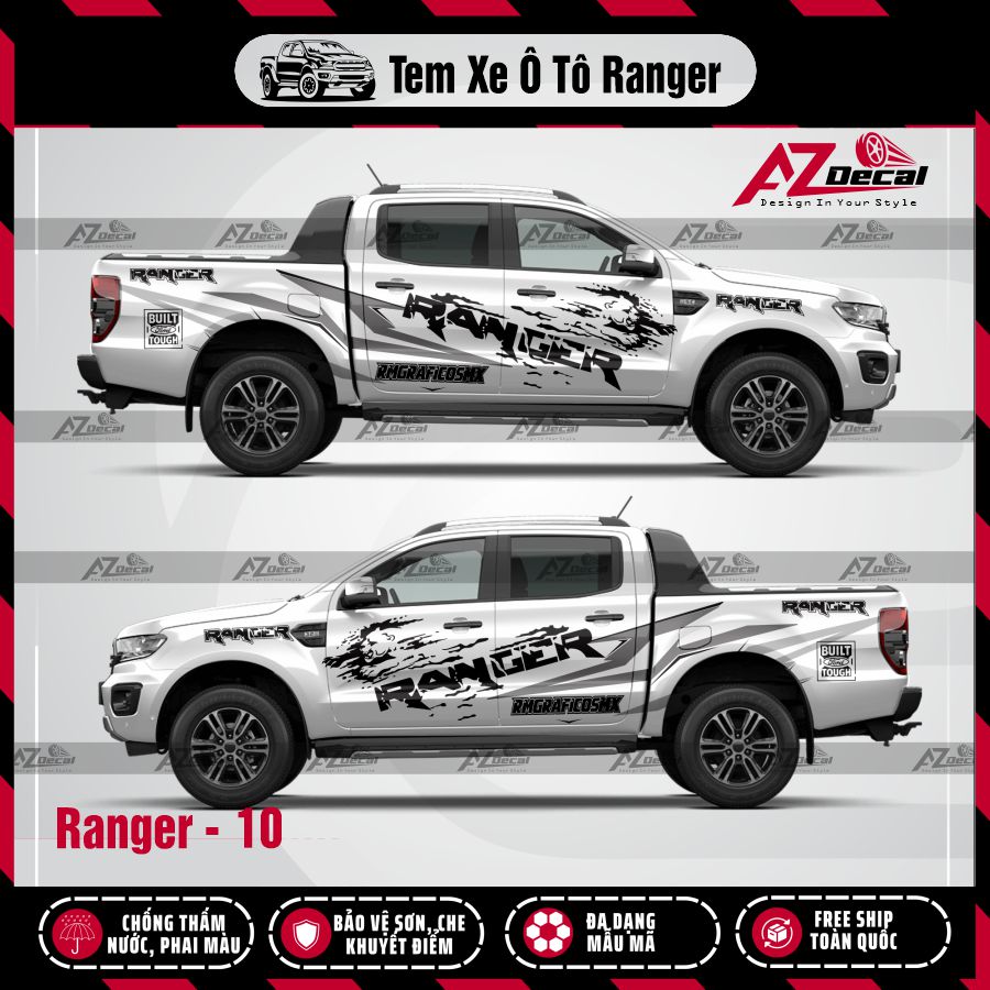 Tem Xe Bán Tải Mẫu Ford Ranger 10
