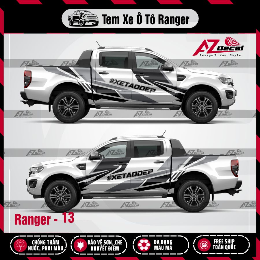 Tem Xe Bán Tải Mẫu Ford Ranger 13