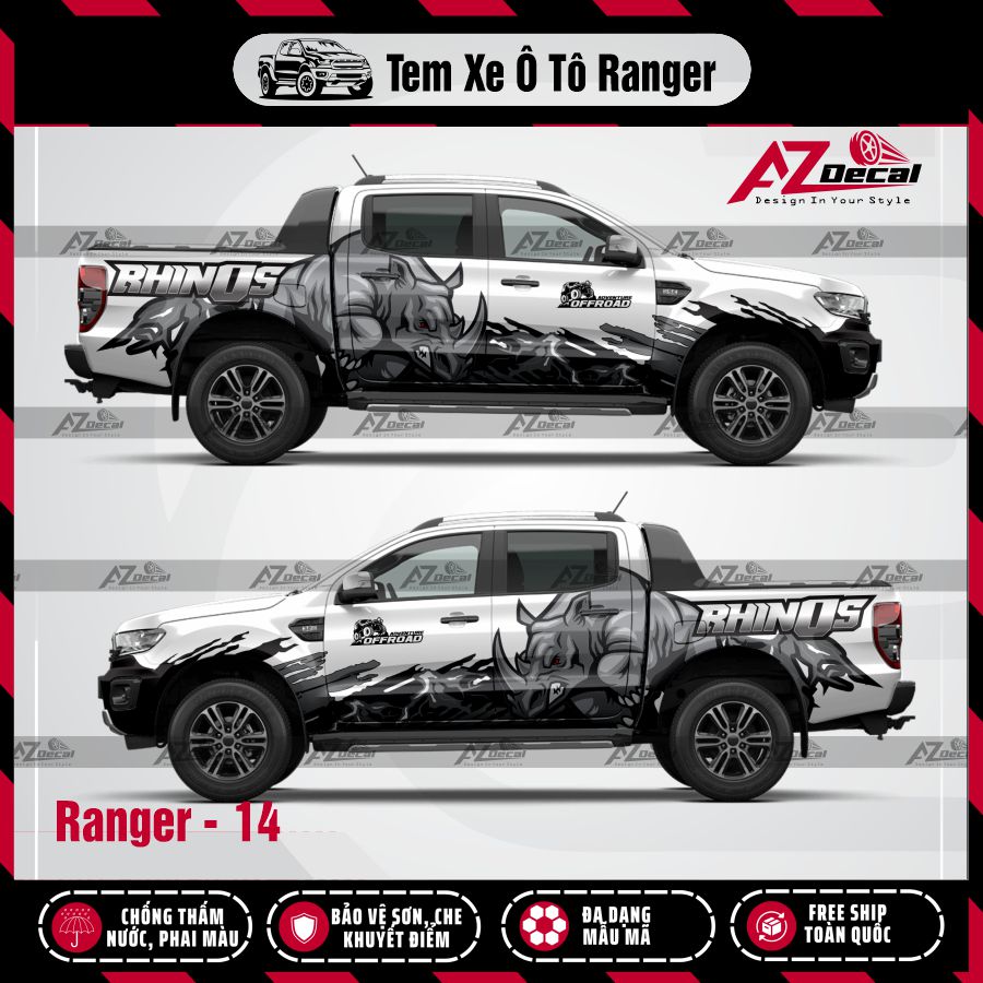 Tem Xe Bán Tải Mẫu Ford Ranger 14