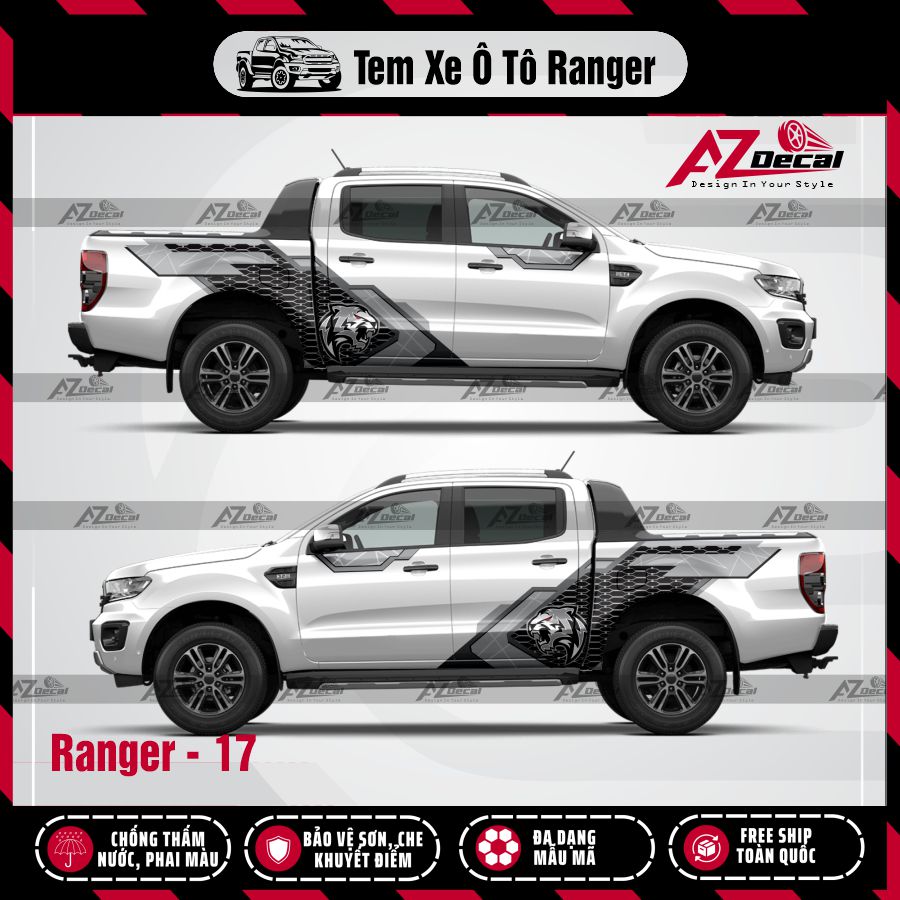 Tem Xe Bán Tải Mẫu Ford Ranger 17