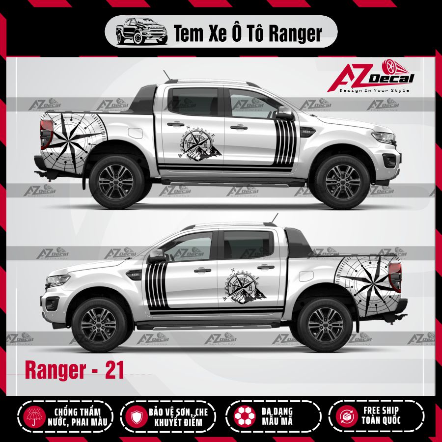 Tem Xe Bán Tải Mẫu Ford Ranger 21