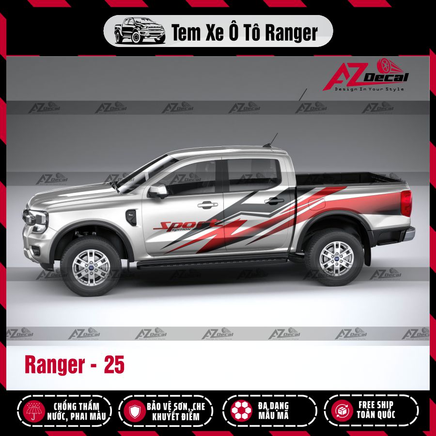 Tem Xe Bán Tải Mẫu Ford Ranger 25