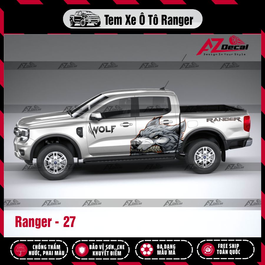 Tem Xe Bán Tải Mẫu Ford Ranger 27