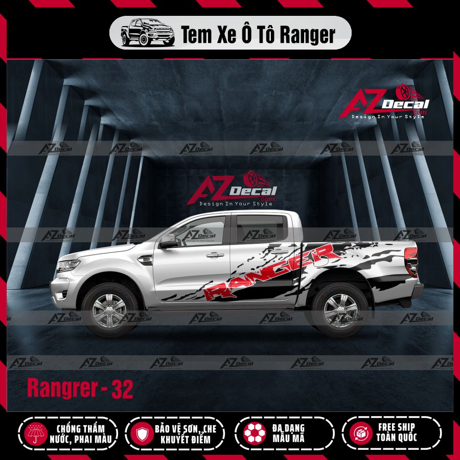 Tem Xe Bán Tải Mẫu Ford Ranger 32
