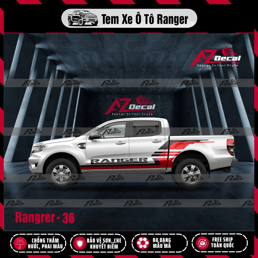 Tem Xe Bán Tải Mẫu Ford Ranger 36