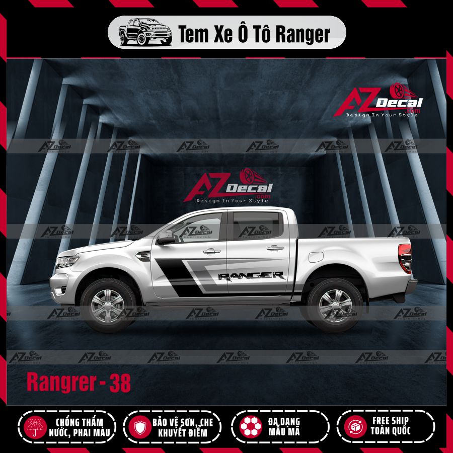 Tem Xe Bán Tải Mẫu Ford Ranger 38