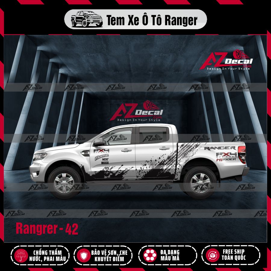 Tem Xe Bán Tải Mẫu Ford Ranger 42