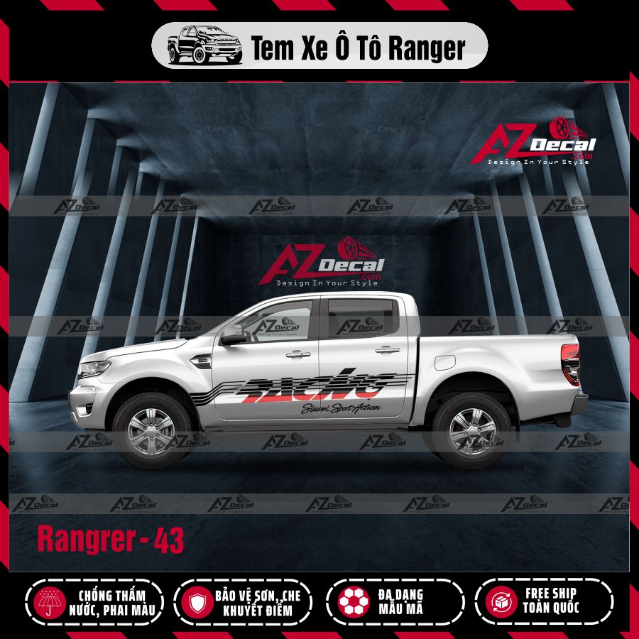 Tem Xe Bán Tải Mẫu Ford Ranger 43