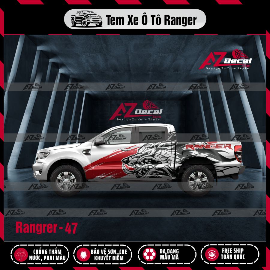 Tem Xe Bán Tải Mẫu Ford Ranger 47