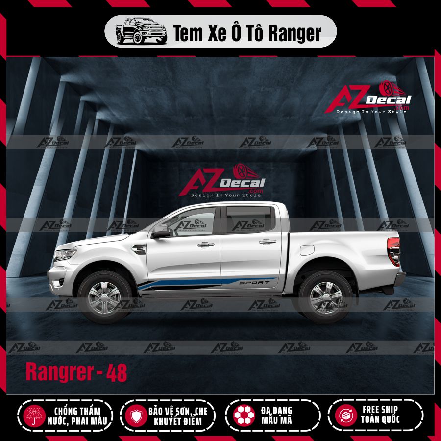 Tem Xe Bán Tải Mẫu Ford Ranger 48