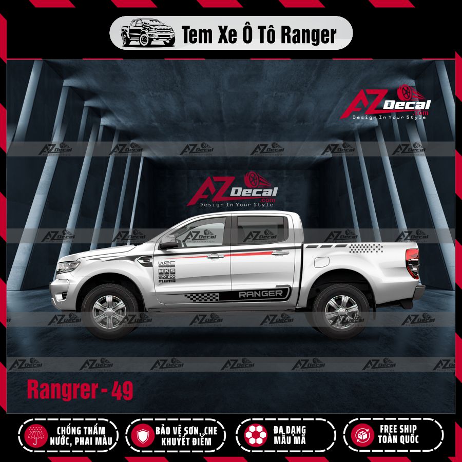 Tem Xe Bán Tải Mẫu Ford Ranger 49