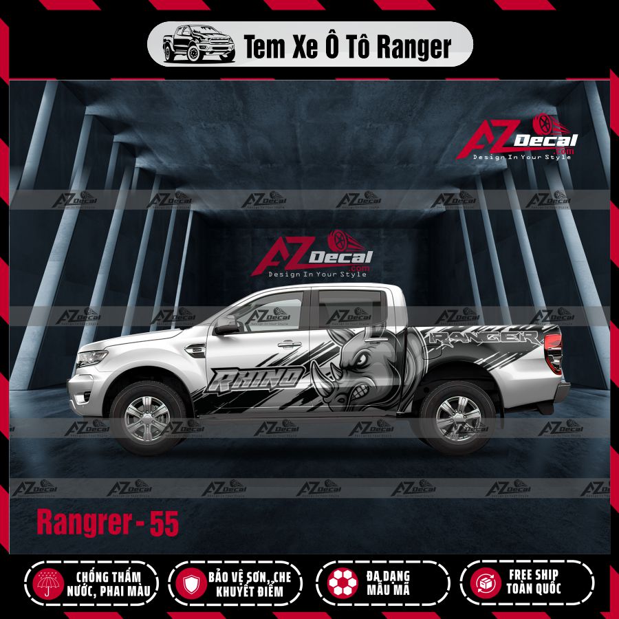 Tem Xe Bán Tải Mẫu Ford Ranger 55