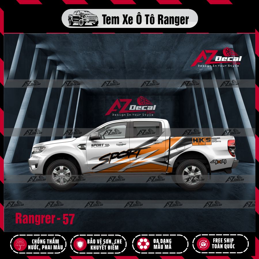 Tem Xe Bán Tải Mẫu Ford Ranger 57