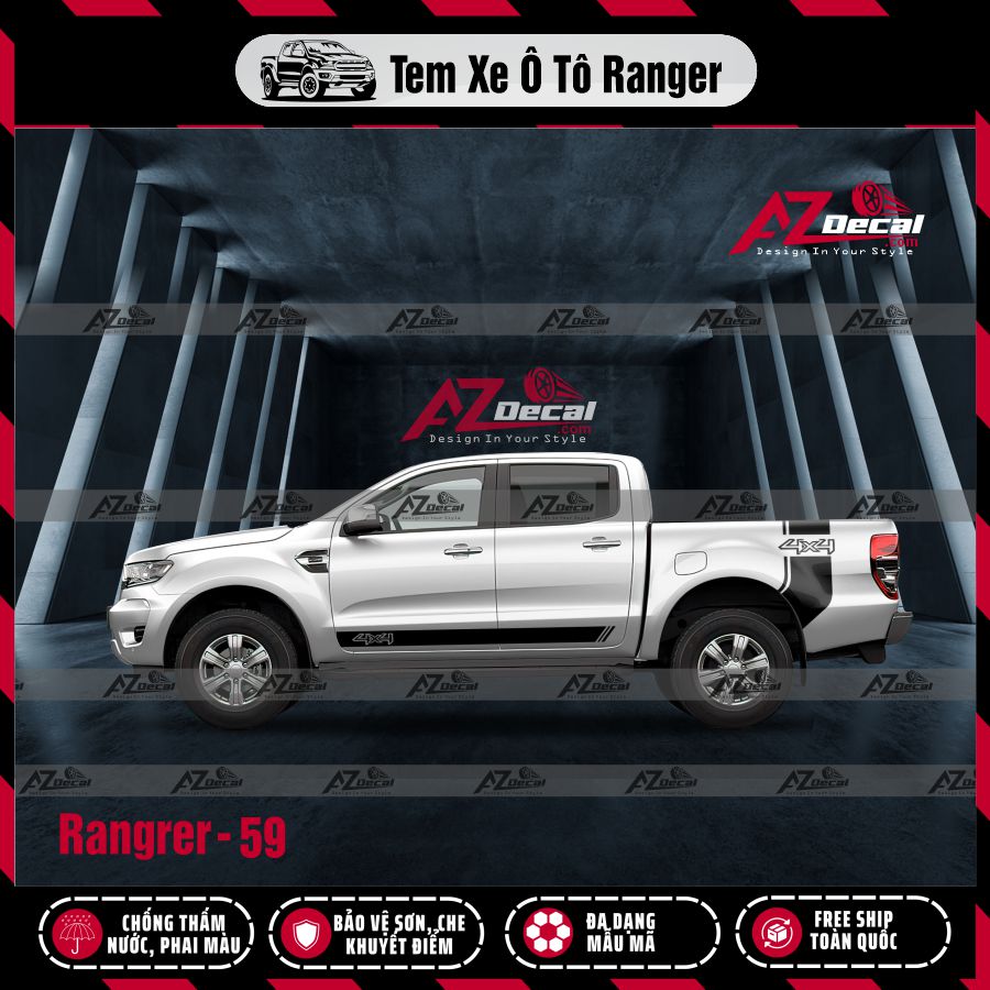 Tem Xe Bán Tải Mẫu Ford Ranger 59