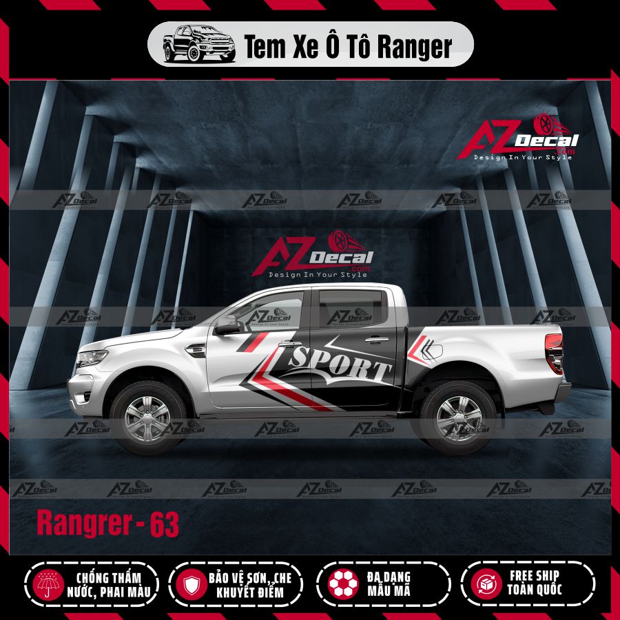 Tem Xe Bán Tải Mẫu Ford Ranger 63