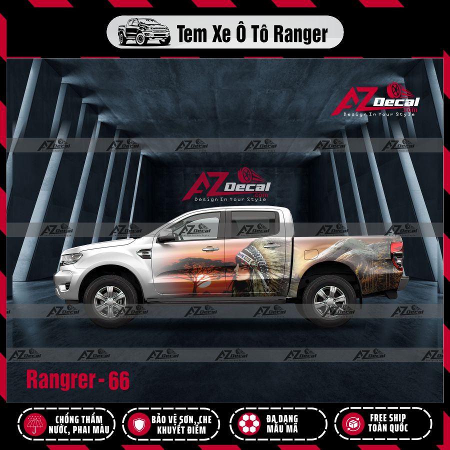Tem Xe Bán Tải Mẫu Ford Ranger 66