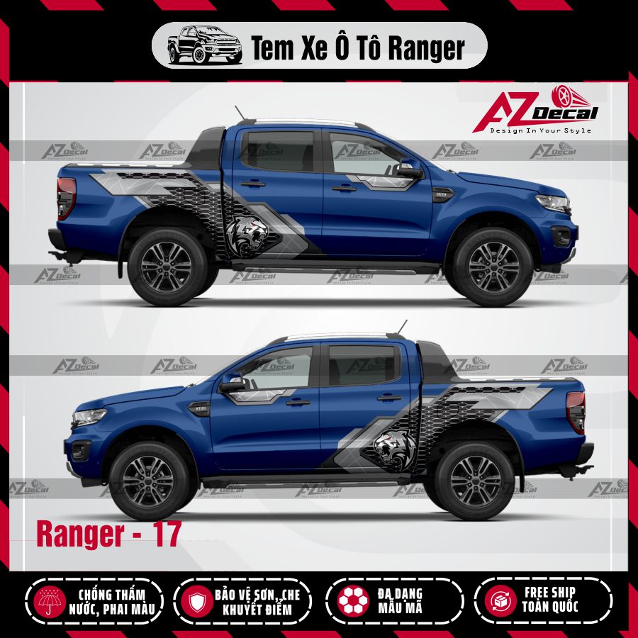 Tem Xe Bán Tải Mẫu Ford Ranger 17