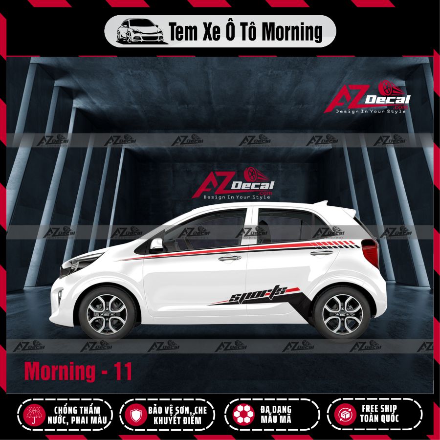 Tem Xe Hatchback Mẫu Tem Xe Kia Morning 11