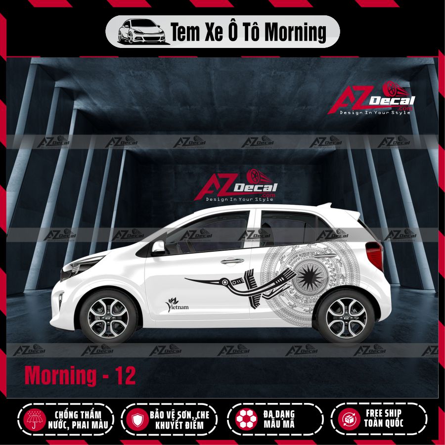 Tem Xe Hatchback Mẫu Tem Xe Kia Morning 12