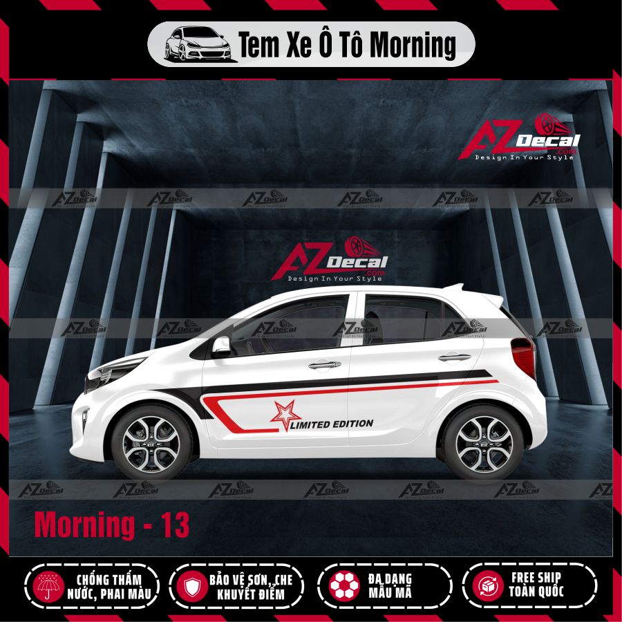 Tem Xe Hatchback Mẫu Tem Xe Kia Morning 13