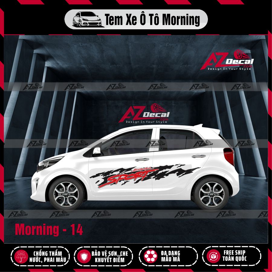 Tem Xe Hatchback Mẫu Tem Xe Kia Morning 14