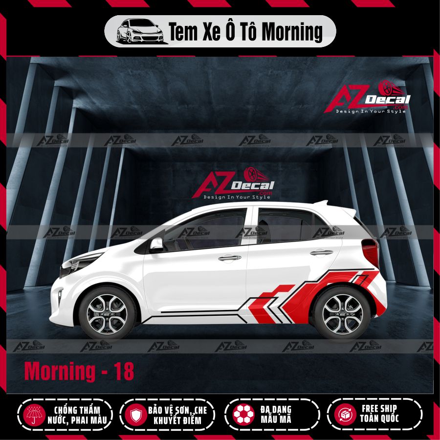Tem Xe Hatchback Mẫu Tem Xe Kia Morning 18
