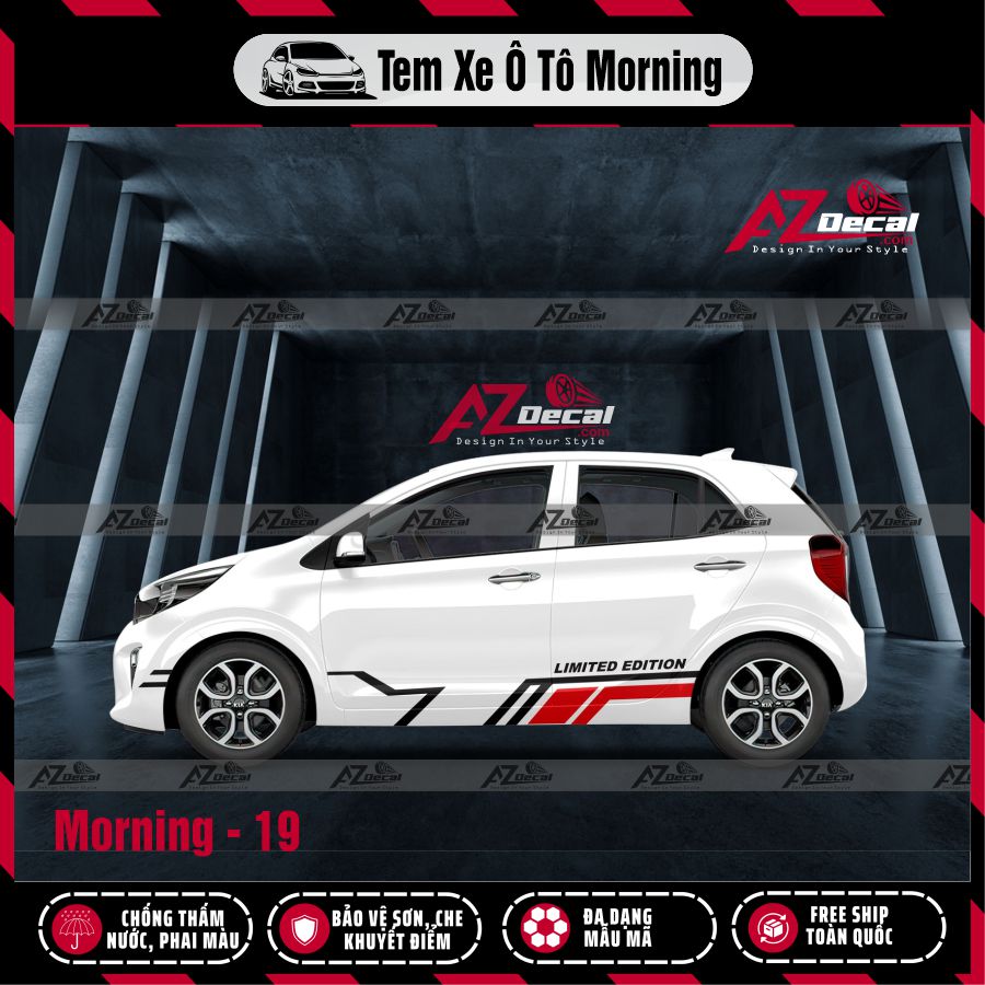 Tem Xe Hatchback Mẫu Tem Xe Kia Morning 19
