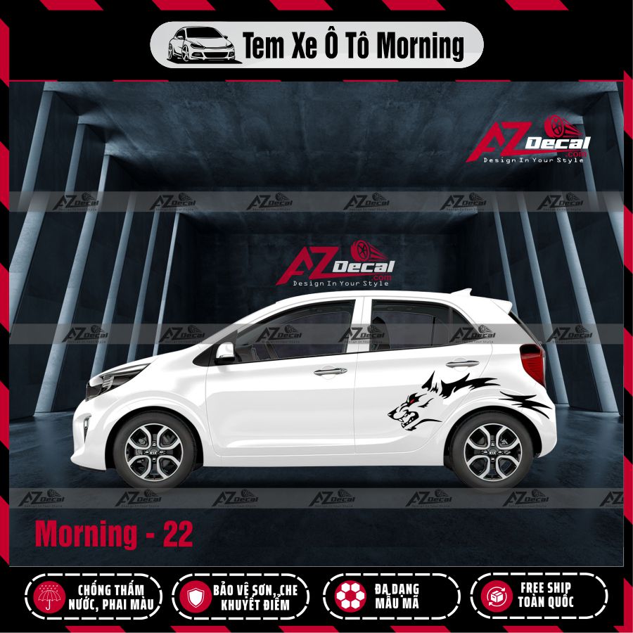 Tem Xe Hatchback Mẫu Tem Xe Kia Morning 22