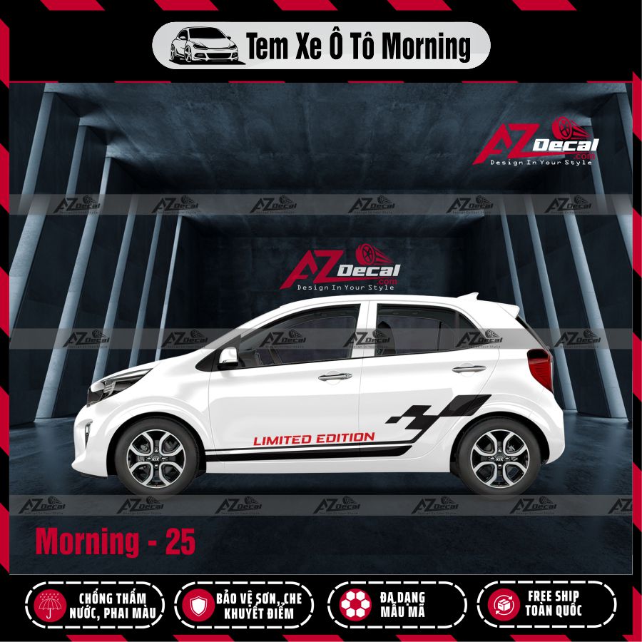 Tem Xe Hatchback Mẫu Tem Xe Kia Morning 25