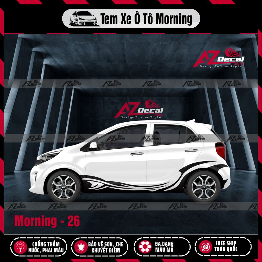Tem Xe Hatchback Mẫu Tem Xe Kia Morning 26