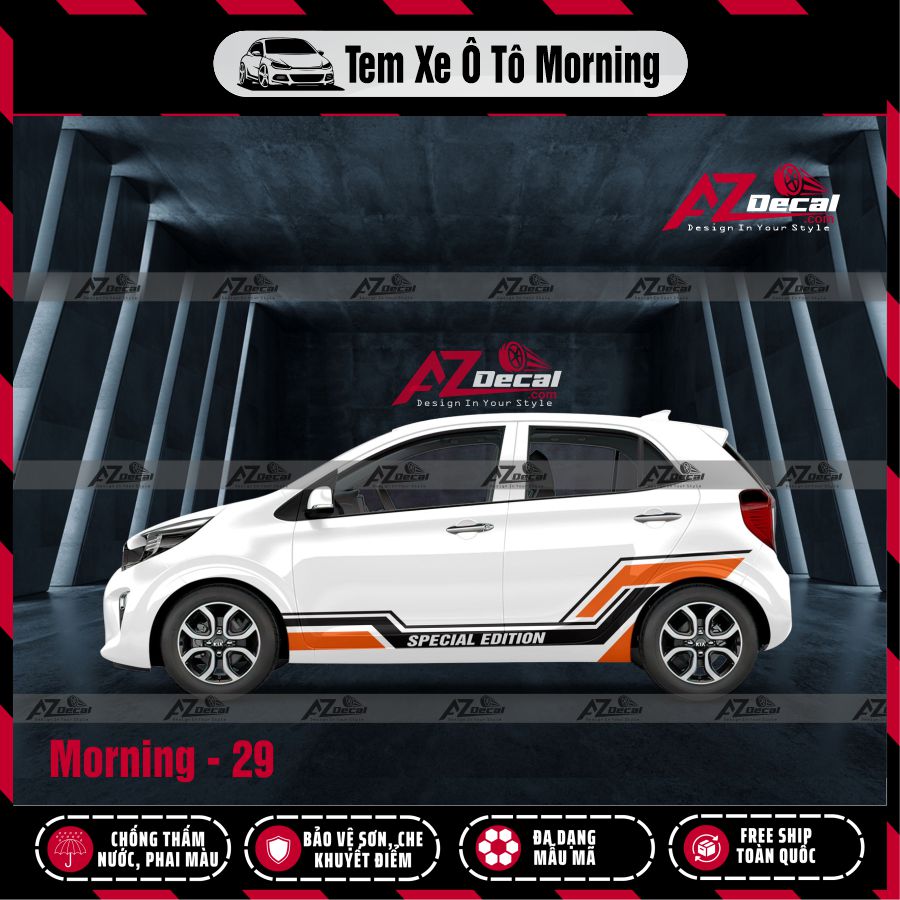 Tem Xe Hatchback Mẫu Tem Xe Kia Morning 29