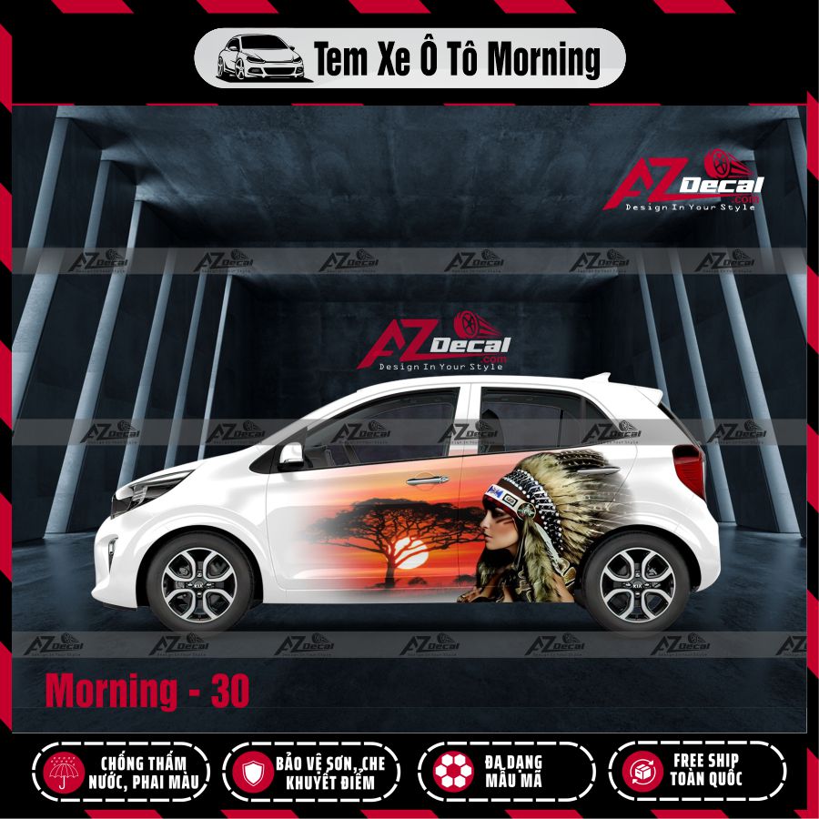 Tem Xe Hatchback Mẫu Tem Xe Kia Morning 30