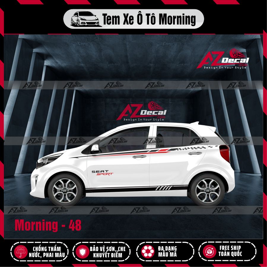 Tem Xe Hatchback Mẫu Tem Xe Kia Morning 48
