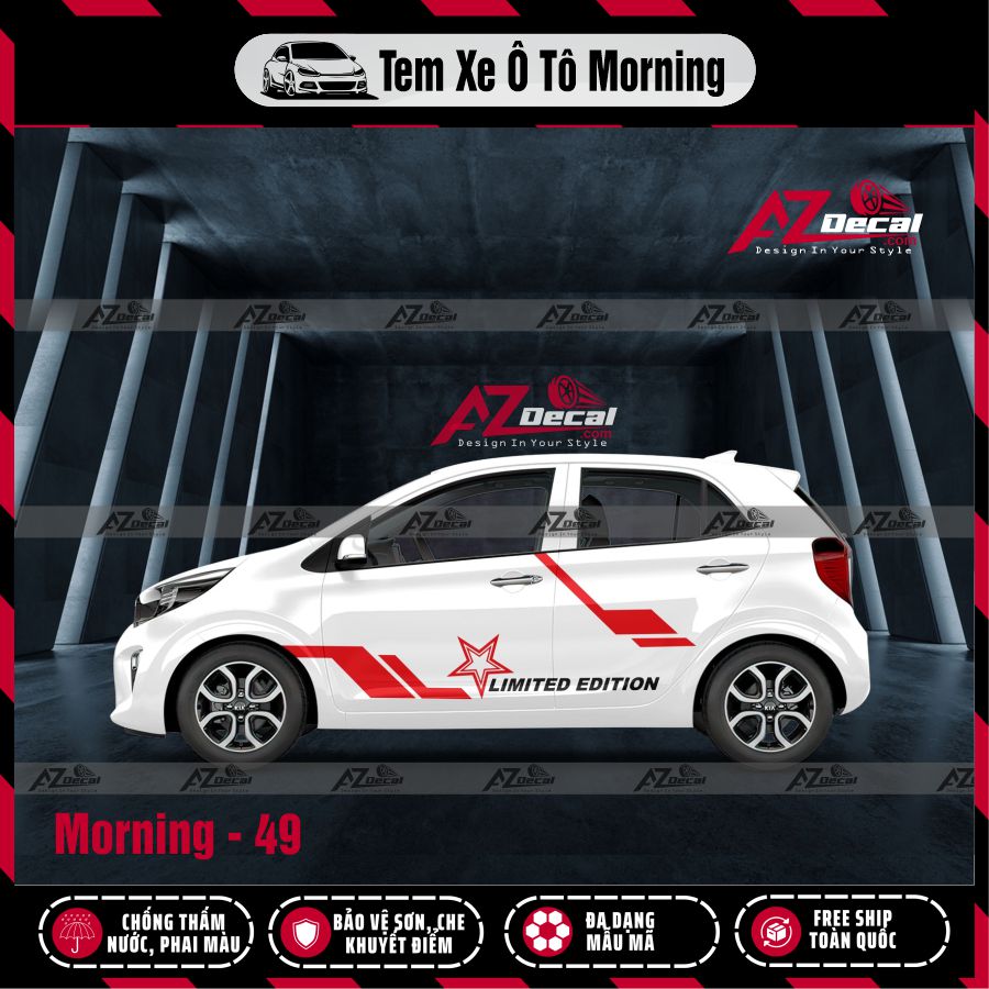 Tem Xe Hatchback Mẫu Tem Xe Kia Morning 49