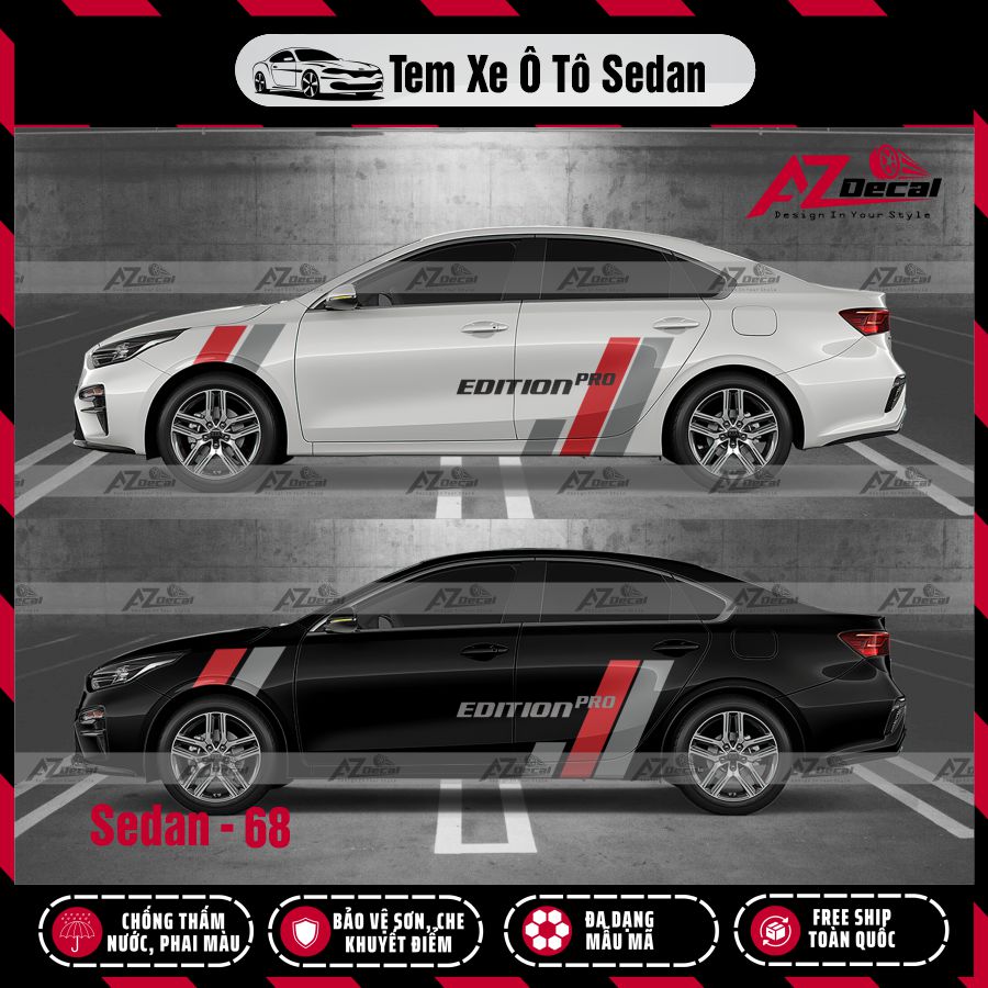Tem Xe Sedan Mẫu Tem Xe Vios 68