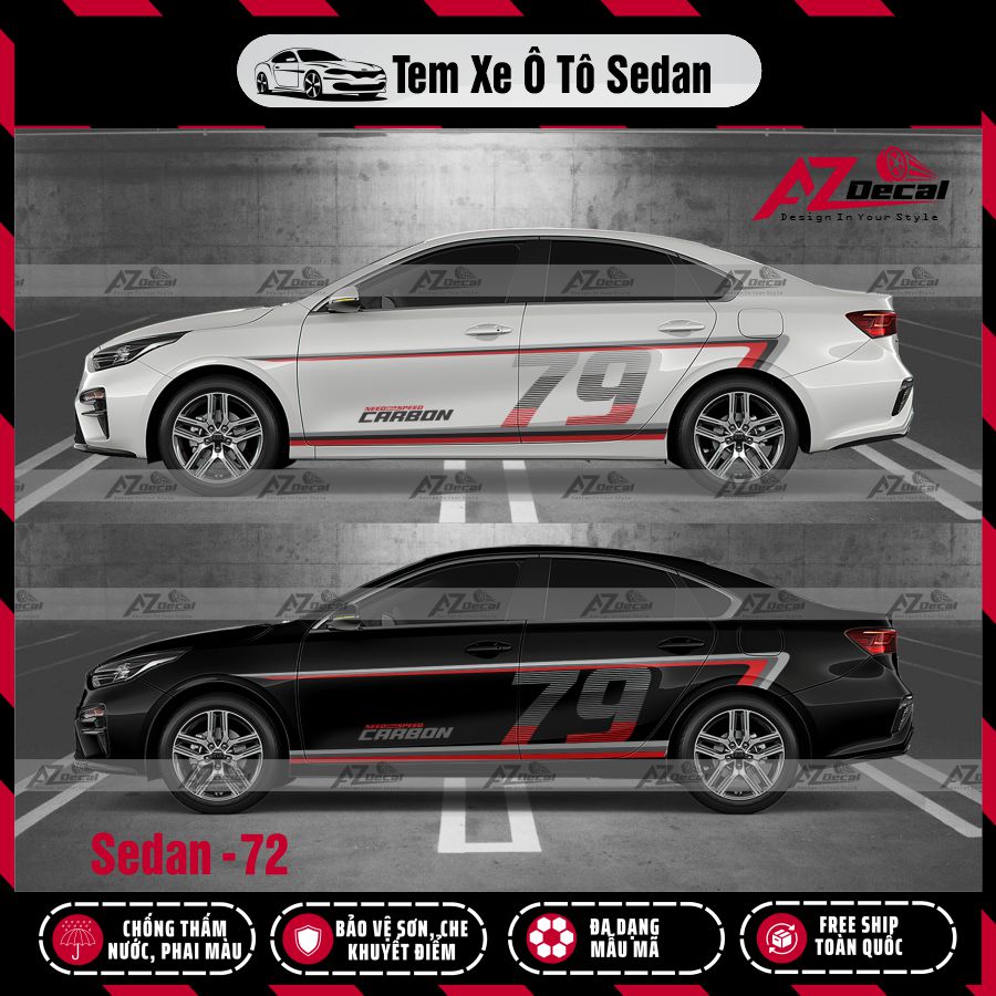 Tem Xe Sedan Mẫu Tem Xe Vios 72