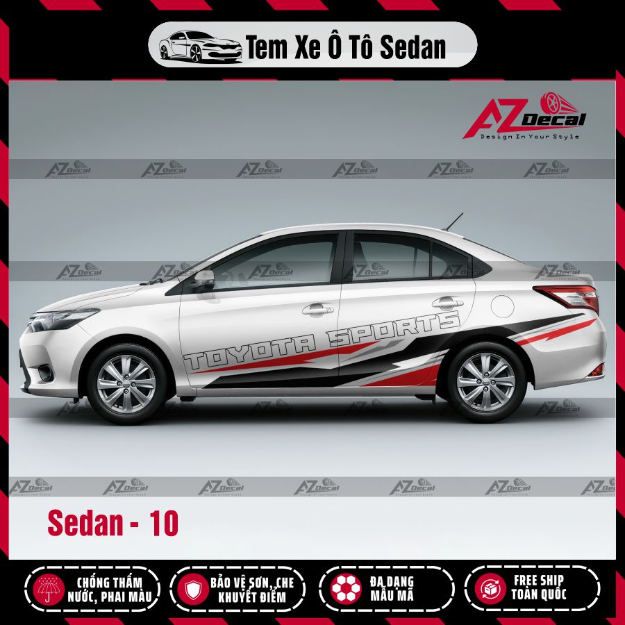 Tem Xe Sedan Mẫu Tem Xe Vios 10