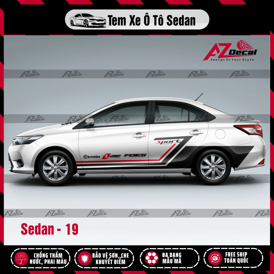 Tem Xe Sedan Mẫu Tem Xe Vios 19