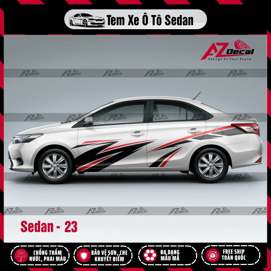 Tem Xe Sedan Mẫu Tem Xe Vios 23