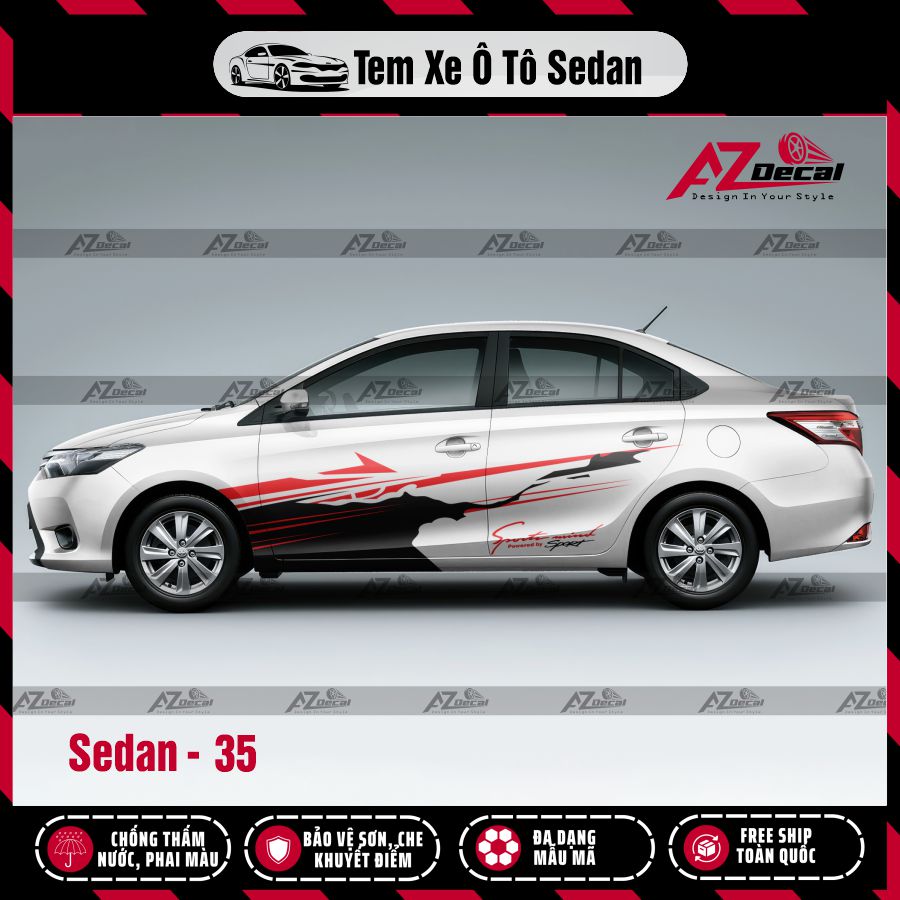 Tem Xe Sedan Mẫu Tem Xe Vios 35