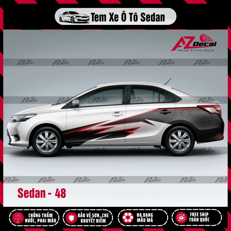 Tem Xe Sedan Mẫu Tem Xe Vios 48
