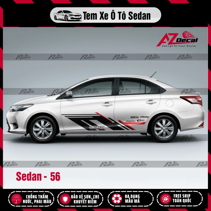 Tem Xe Sedan Mẫu Tem Xe Vios 56