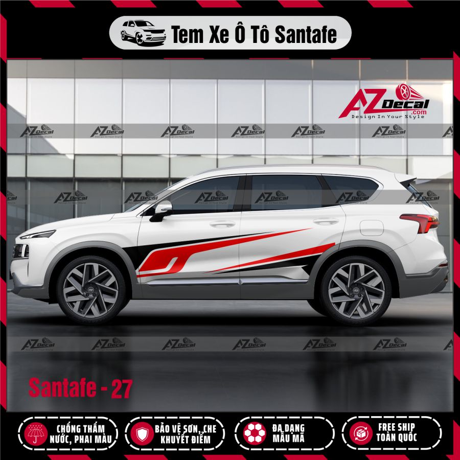 Tem Xe Suv Mẫu Tem Xe Hyundai Santafe 27