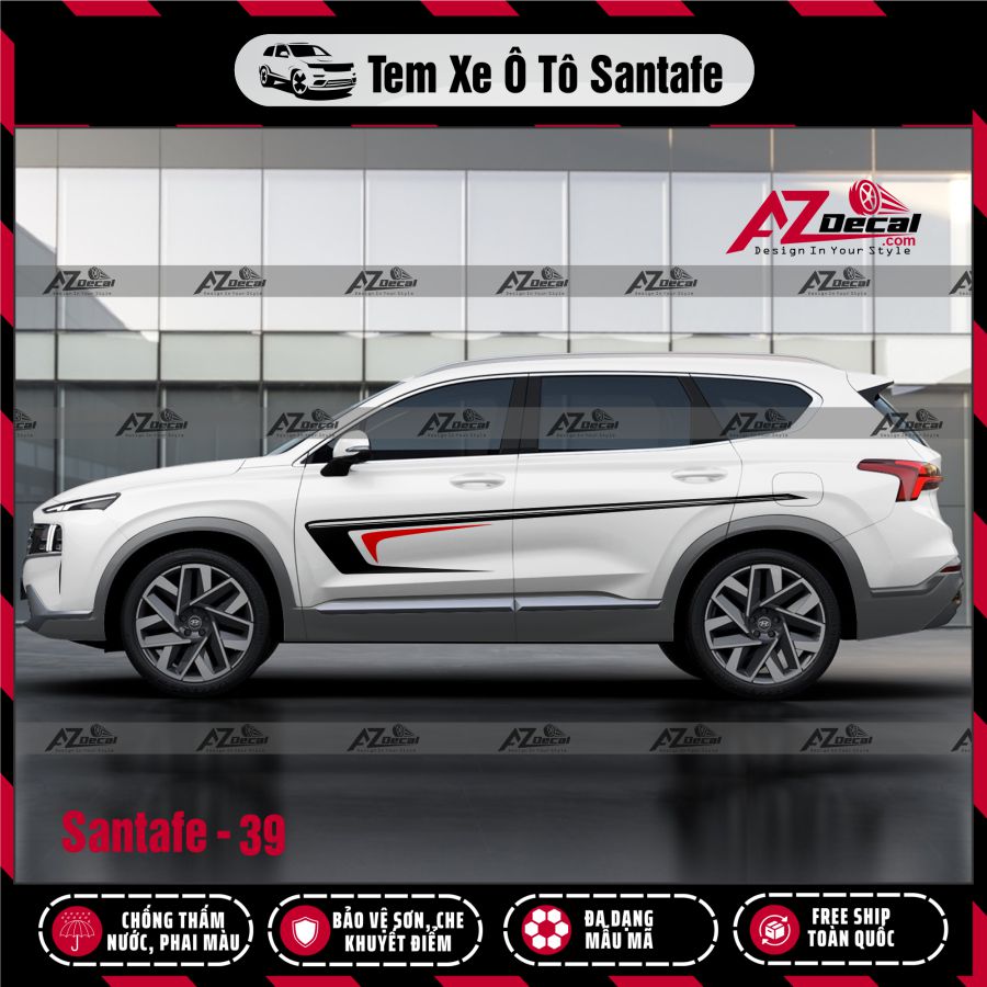 Tem Xe Suv Mẫu Tem Xe Hyundai Santafe 39
