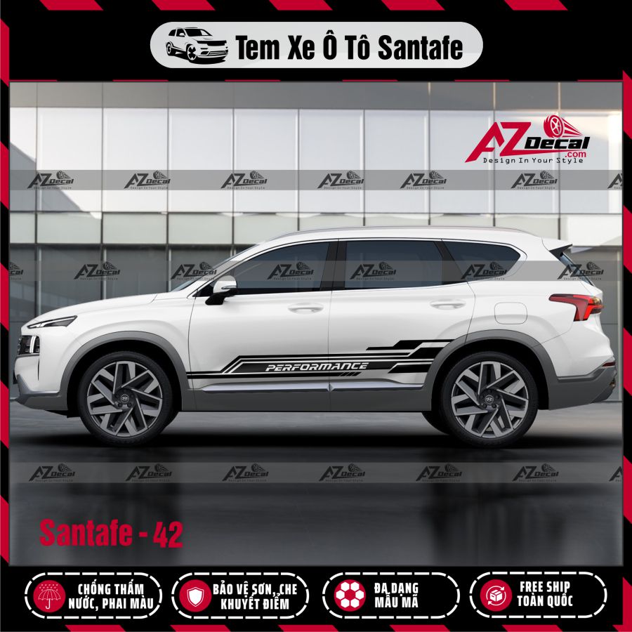 Tem Xe Suv Mẫu Tem Xe Hyundai Santafe 4